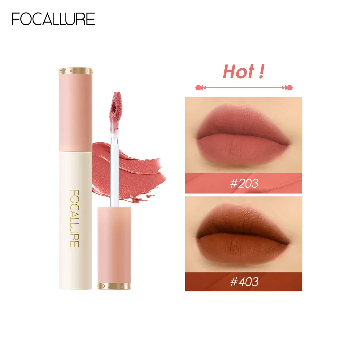 

FOCALLURE Wholesale 24 Color Liquid Lipstick Matte Lip Gloss Lightweight Lip Glaze Long Lasting Lip Tint Lips Makeup