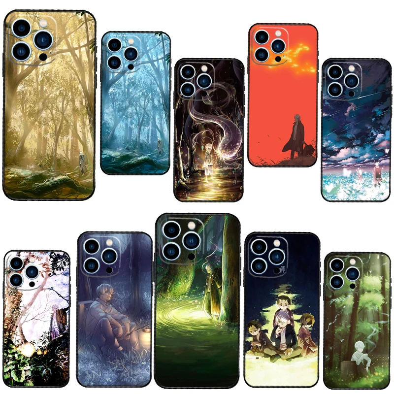 Силиконовый чехол для телефона с рисунком японской манги iPhone 13 Pro Max 12 Mini 11 14 15 XS MAX