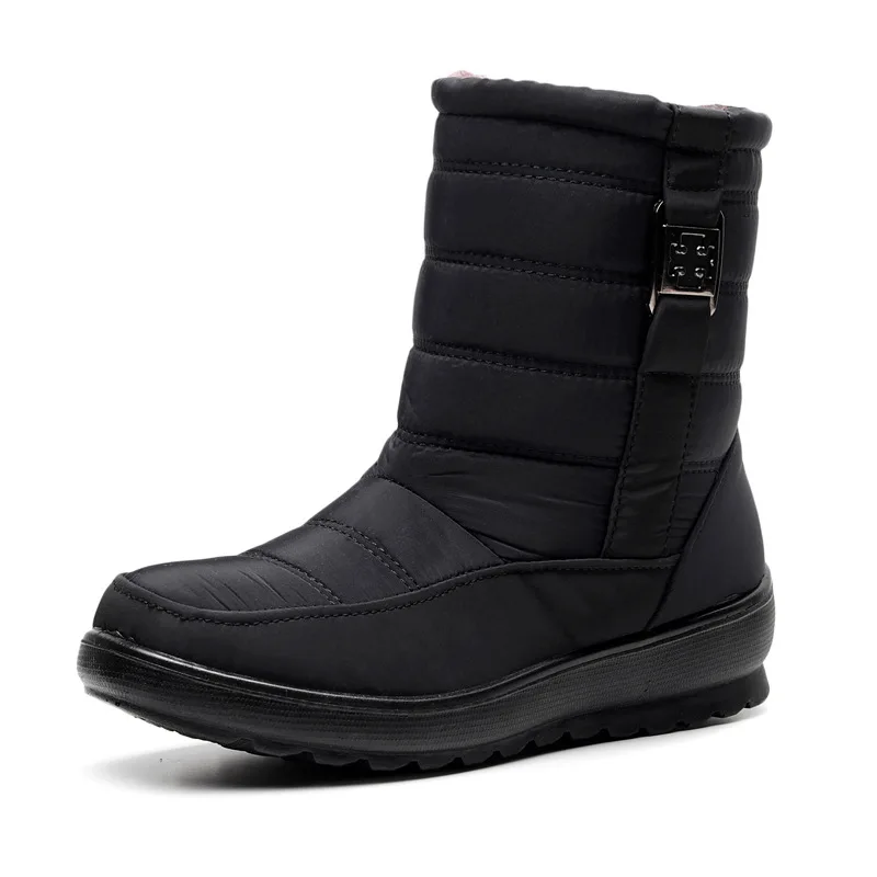 

bird snow shoes women Plush warm winter new elderly mother cotton shoes students short boots