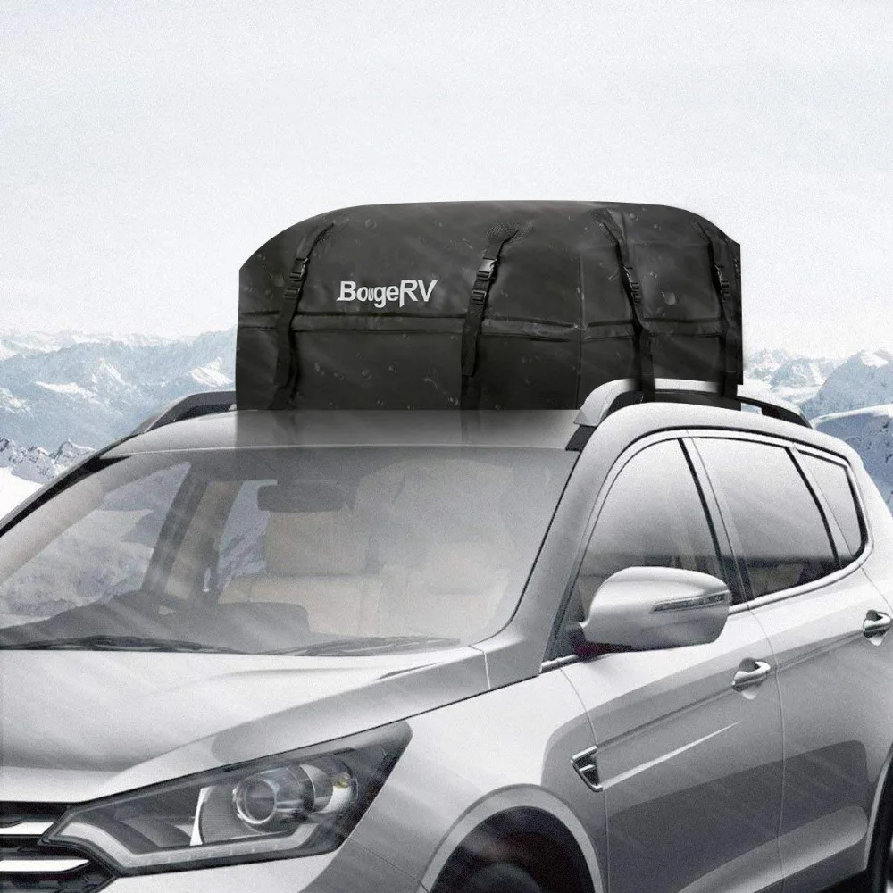 Дорожная сумка 97x97x46 см, Cargo Carrier 425L, багаж на крышу для автомобильных фургонов с рельсами на крыше, 15 кубических футов, 1000D, ПВХ