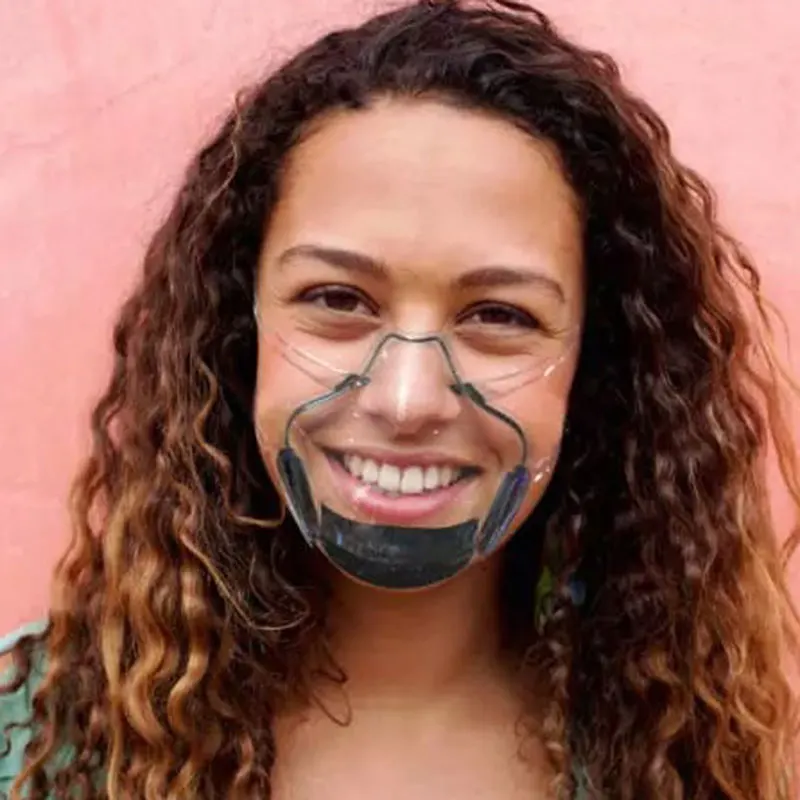 

Clear Face Cover Reusable Clear Breathable Face Mouth Protective for Men Women Outdoor JHP-Best