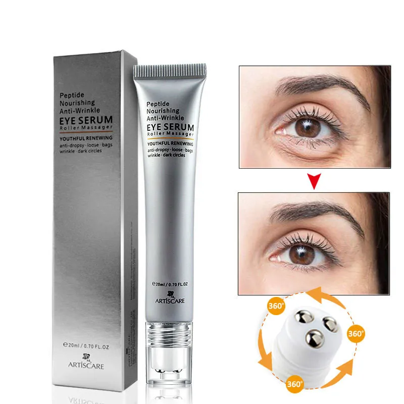 20ml Multi-titanium Eye Serum Massage BB Cream For Remove Eye Bags Eliminate Dark Circles Serum Titanium Eye Massage Essence New