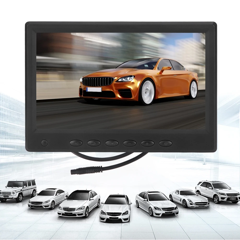

7 Inch HD AV LCD Color Car Vehicle 1024 * 600 NTSC PAL Reversing Monitor Car Video Players