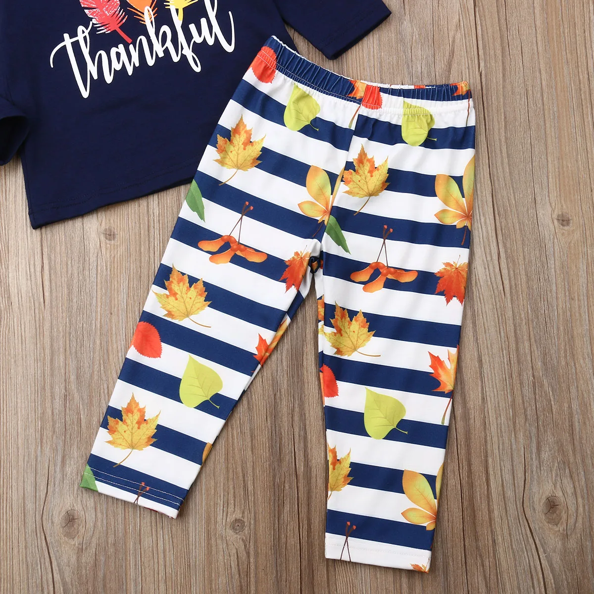 Новый осенний Модный комплект одежды из 2 предметов одежда для маленьких девочек