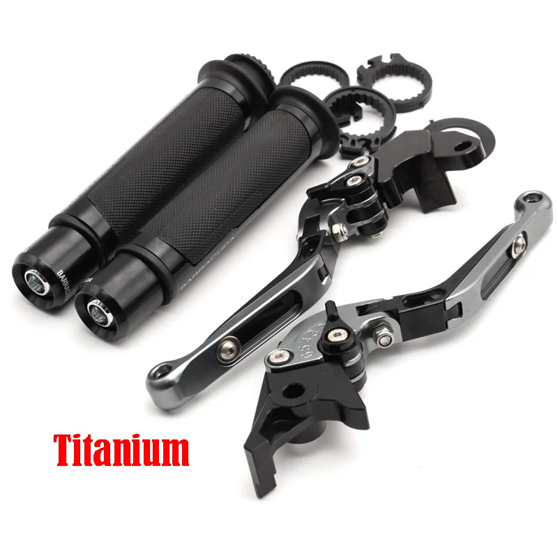 Titanium Для Kawasaki ZR-7/S ZR7 ZR7S 1999-2003 2000 2001 2002 мотоцикл Регулируемый складной сцепные рычаги Руль ручками - Цвет: Titanium