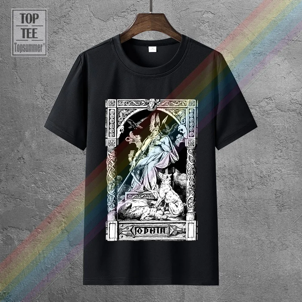 

Odhin Viking Girlie T Shirt Emo Punk T Shirts Rock Hippie Anime Sweetshirts Crewneck Tshirts Goth Gothic Tee-Shirt