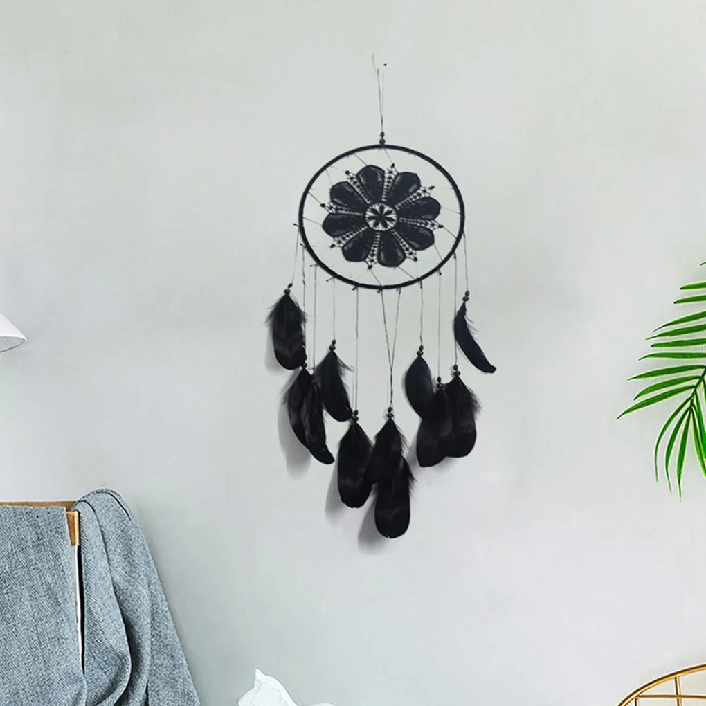 Ловец снов в форме пера звезды Луны полукруга ветряные колокольчики украшение