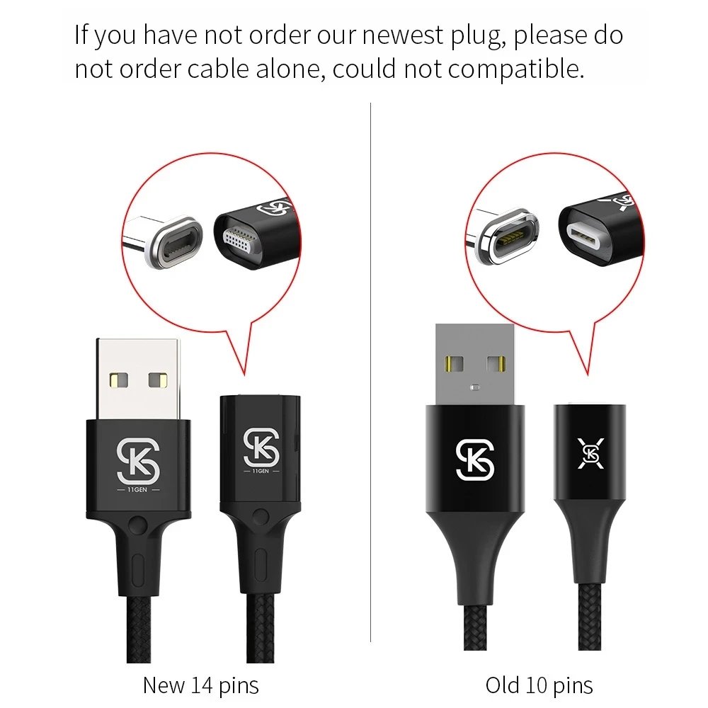 Магнитный зарядный кабель SIKAI 5A супер быстрый QC 4 0 Micro USB C для передачи данных Huawei