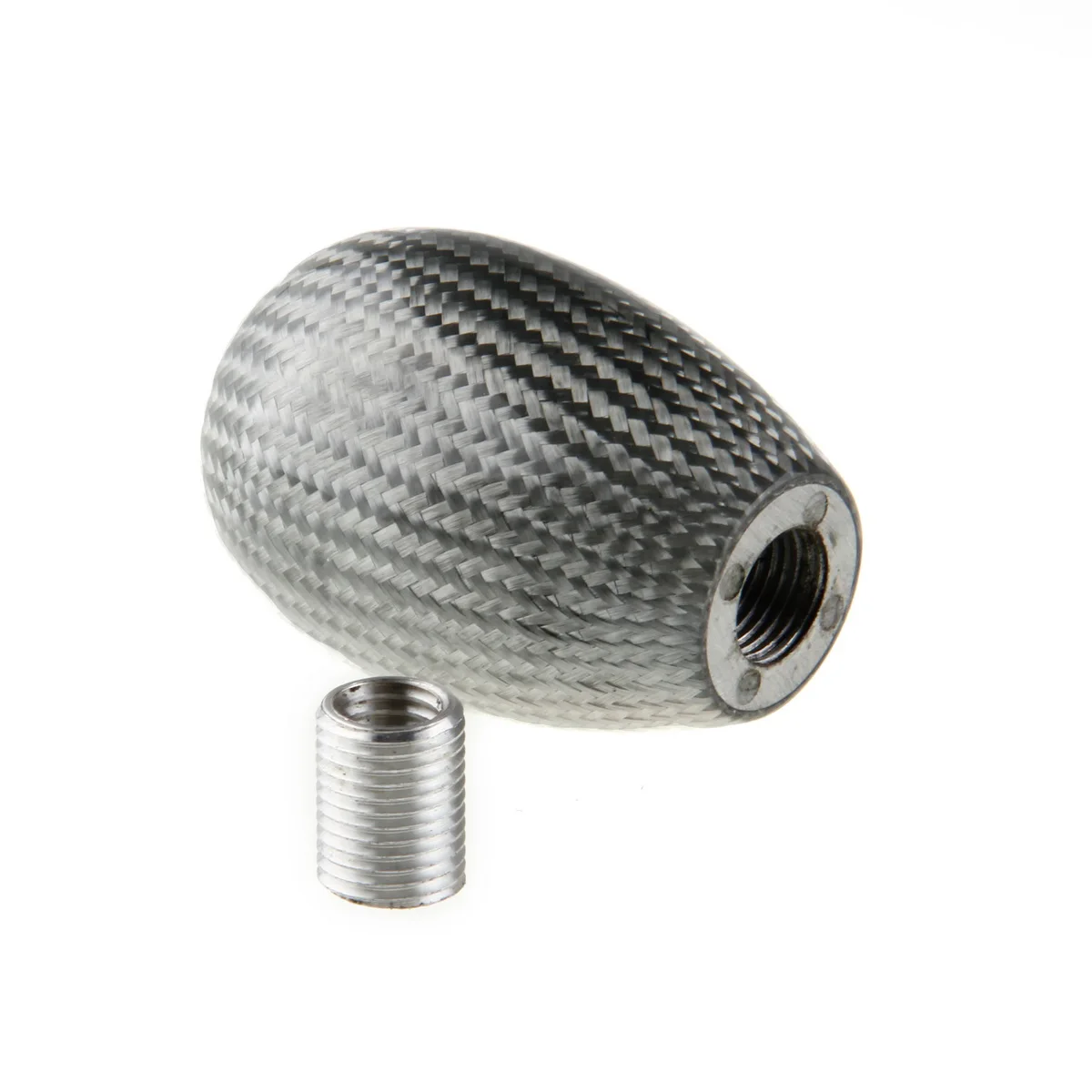 Ручка переключения передач из углеродного волокна Черная/серебристая|Ручка