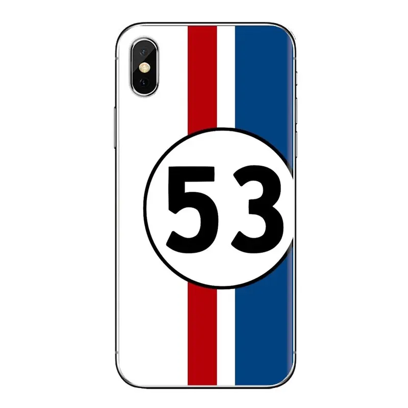 TPU Transparent Case Covers For Xiaomi Mi6 Mi 6 A1 Max Mix 2 5X 6X Redmi Note 5 5A 4X 4A A4 4 3 Plus Pro Herbie 53 VW bug beetle |