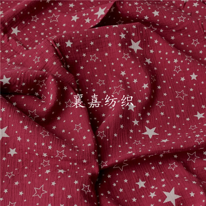 Хлопчатобумажная ткань для детей двойная марля креп-ткань малышей с принтом