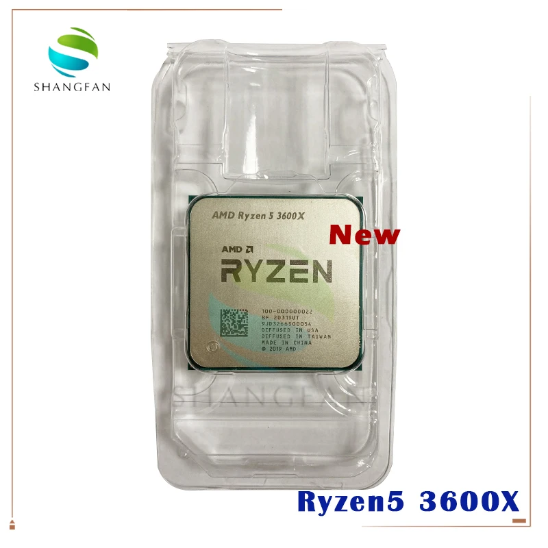 Новый процессор AMD Ryzen 5 3600X R5 3 8 ГГц шестиядерный с двенадцатью потоками 7NM 95 Вт L3 =