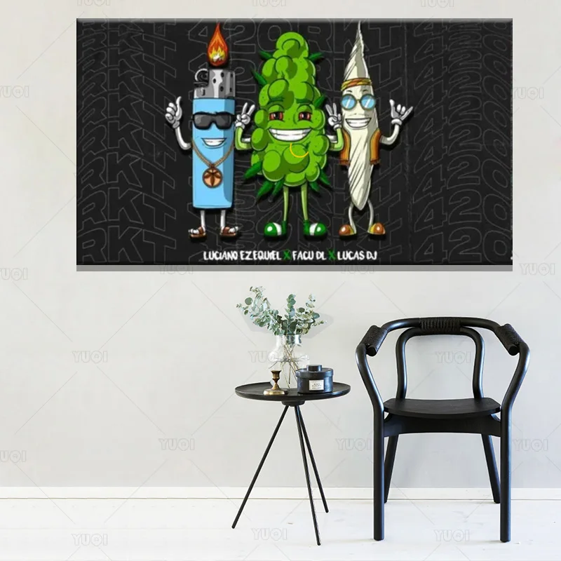 

Nordic Plant Poster Weed Bud Joint Canvas Poster Wall Art Canvas Painting Abstract Art Poster Print For Living Room Home Decor