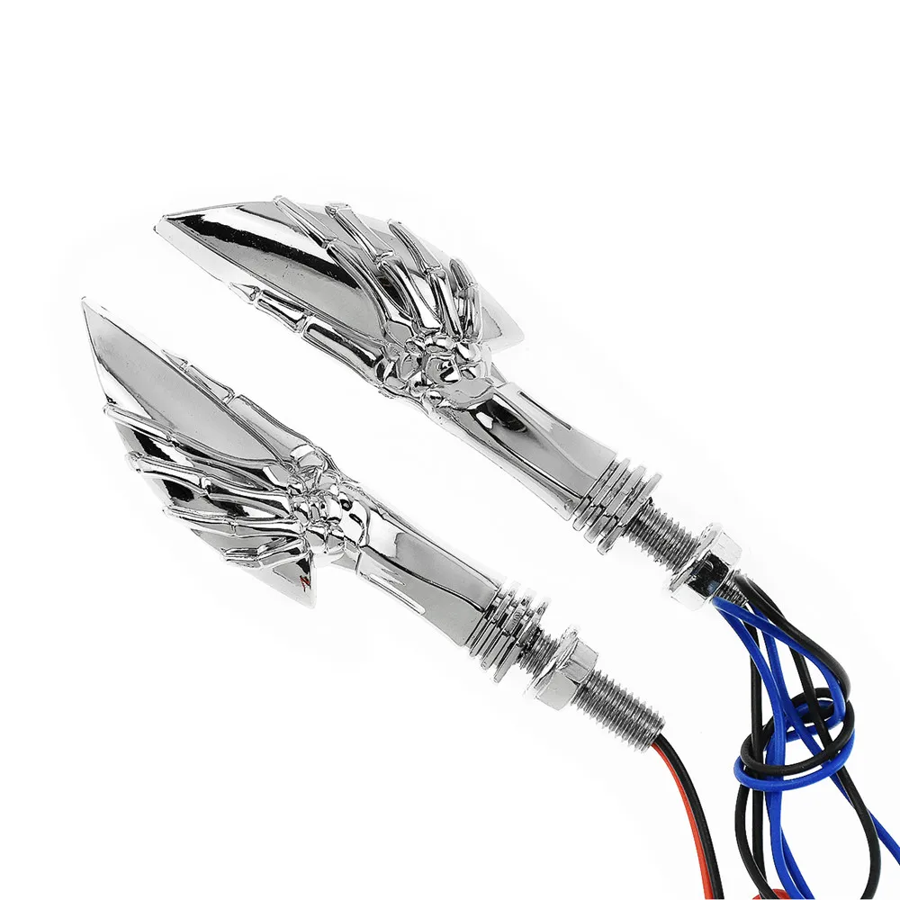 

Универсальные указатели поворота для мотоциклов, Светодиодная лампа 12 В, мигалка, ручной Янтарный светильник s, для Harley, Chopper, Bobber, для Honda