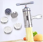 Ручная машина для прессования из нержавеющей стали, машина для резки сока, кухонная утварь, инструменты для изготовления спагетти WY411