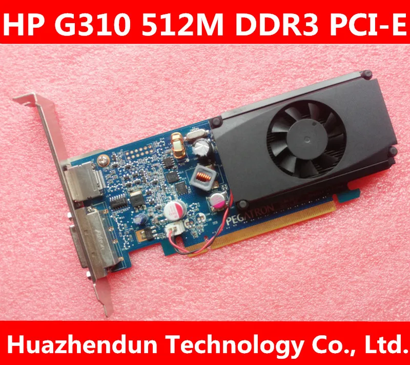 

HP original nVIDIA GeForce G310 512M 64b D3 DVI DP 572029 571162 D10M1BB3H REV:1.02 video card