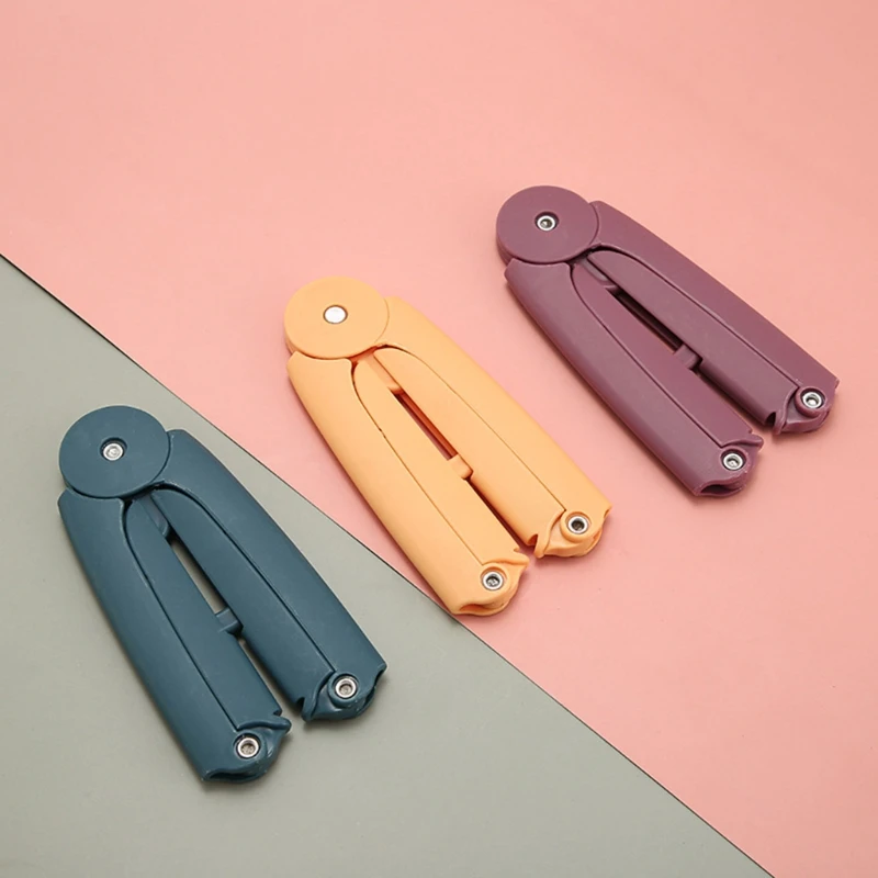 

Portable mini folding plastic travel hanger with non-slip groove for home storage products for camping and walking outdoors