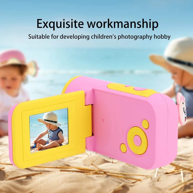 

Kids Camera HD 16MP 1.77 Inch LCD Camera Recorder Kids Action Camera Camcorder DV (Pink)