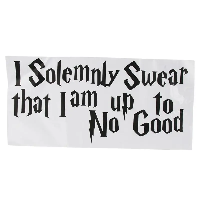 Наклейка на стену цитата Я торжественно обещаю что я не в порядке G080|Наклейки