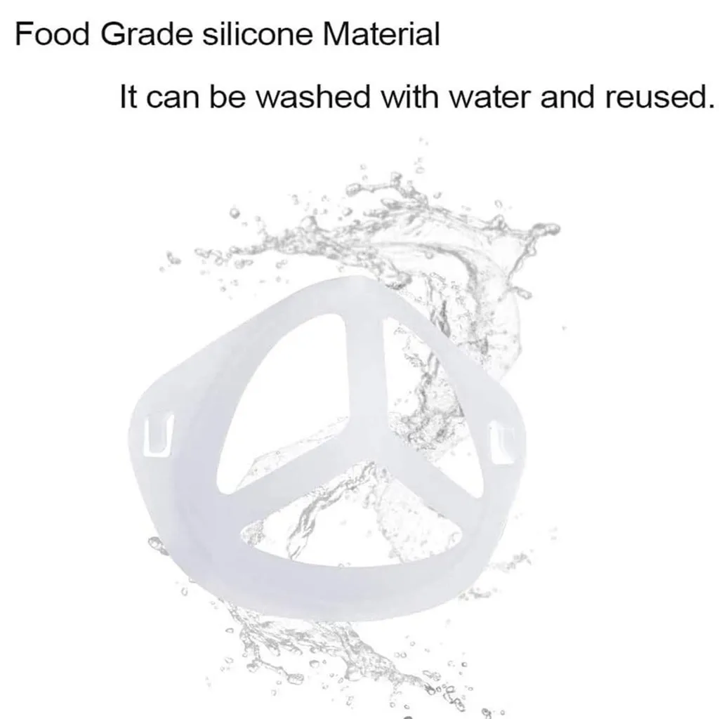 

Mascarilla 5pcs Cool Face Masks Washable Bracket Protect Lipstick Washable Reusable Silicone Bracket Mouth Caps Washable#FS