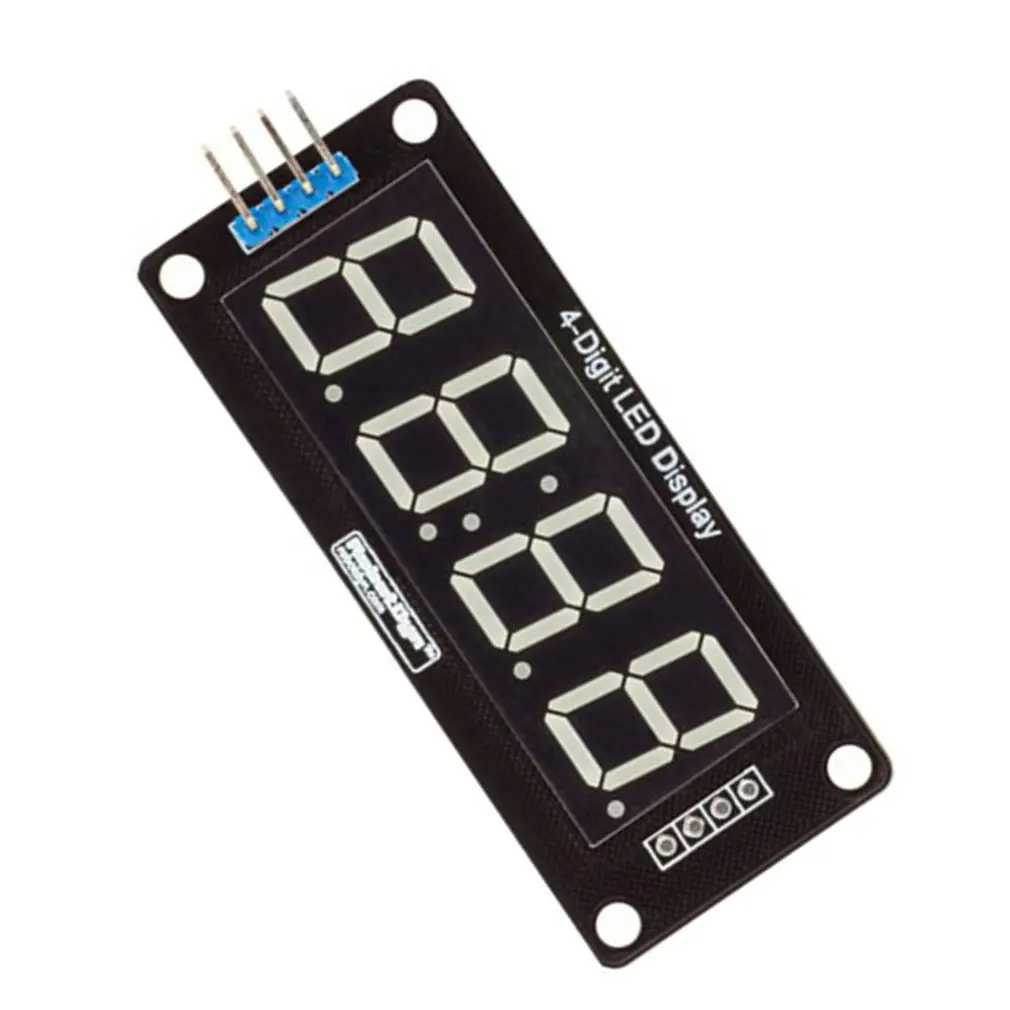 1pcs TM1637 4 Bits Digital LED Display Module For arduino 7 Segment 0.36Inch Clock RED Anode Tube Four Serial Driver Board Pack |