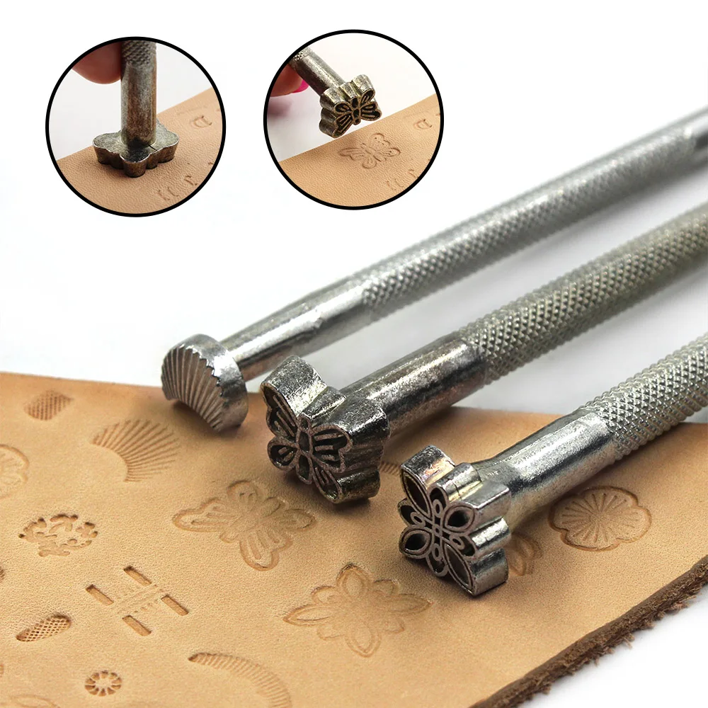 20 шт. DIY кожа резьбы Штамповочный Инструмент Кожа ремесло штамп ювелирные изделия