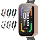 Закаленная пленка + чехол Защита экрана полное покрытие чехол для redmi Smart Band Pro PC чехол Защита экрана для redmi Band Pro