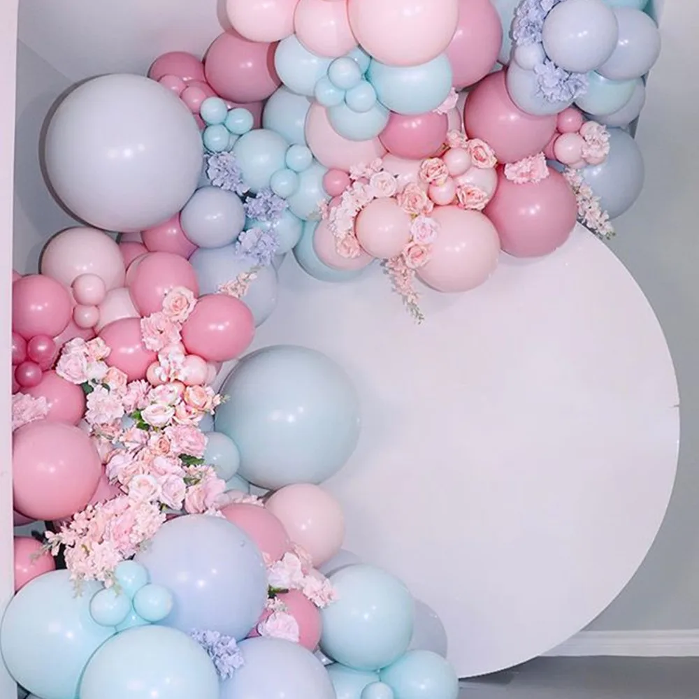 

127pcs White Navy Blue Balloons Garland Confetti Metallic Gold Pastel Latex Balloons Baby Shower Birthday Graduation Party Decor