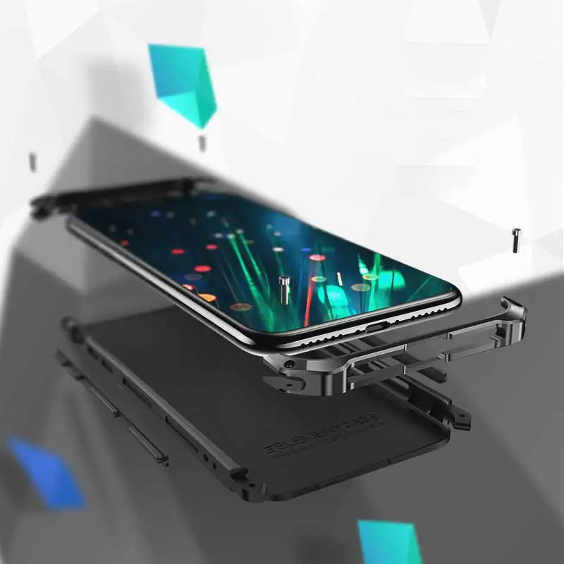 Чехол для iPhone 7 Plus с жесткой пластиковой рамкой металлический Топ противоударный