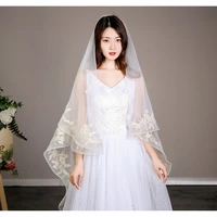 new style ivory tulle with gold applique wedding veil 3m1 5m long bridal veils wedding accessories