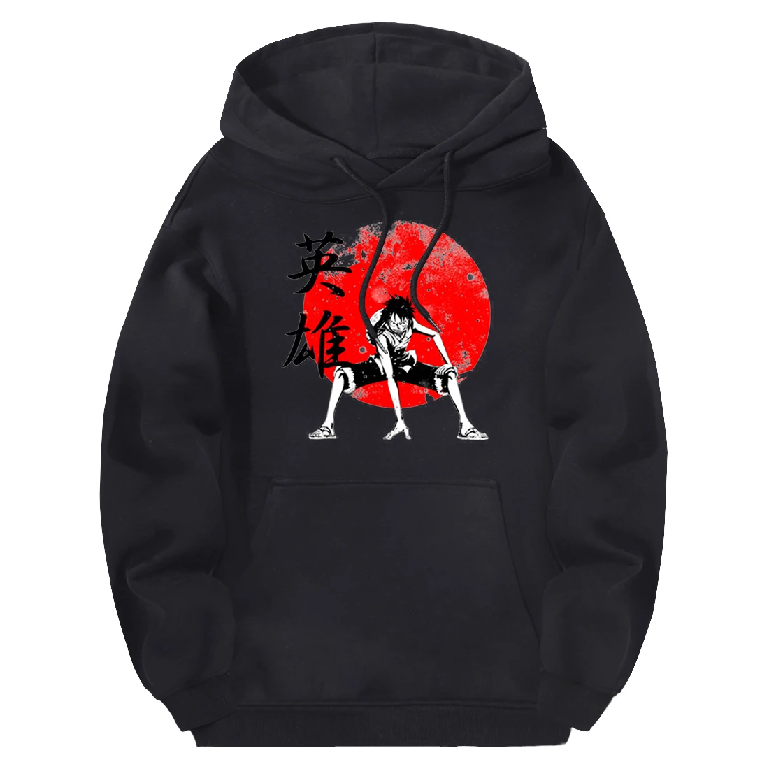 

Streetwear Luffy One Piece Sweatshirts Man Hooded 2020 Tracksuits Newest Clothes Male Warm Hoodies Breathable Moletom Masculino