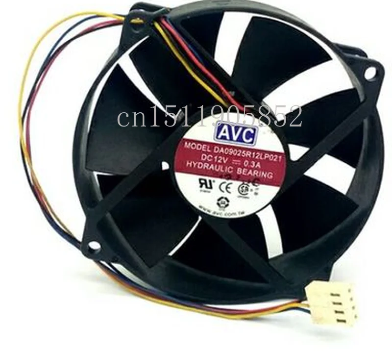 

Free shippin DA09025R12LP021 DC 12V 0.3A 90x90x25mm 4-wire Server Cooling Fan