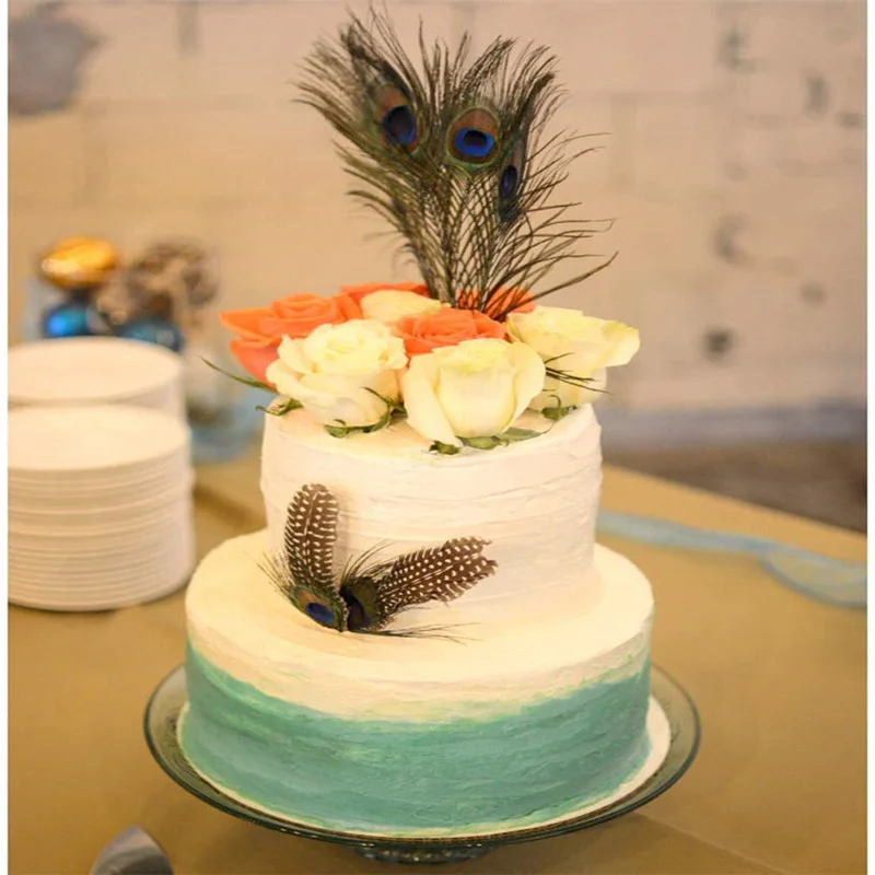 Оптовая продажа 1000 шт./лот натуральный павлин искусственное украшение домашняя