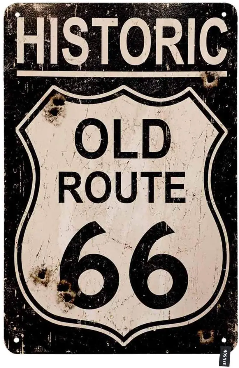 

Жестяной знак Route 66, Исторический Старый Route 66, дорога, винтажные металлические жестяные знаки для мужчин, женщин, мужчин, настенный Декор для...