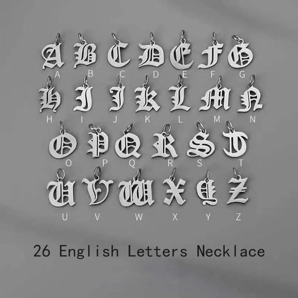 

Korean Style Women Thick Chain Boyfriend Gift Men Clavicle Chain Titanium Steel Necklace Necklace Cuban Letter Necklace