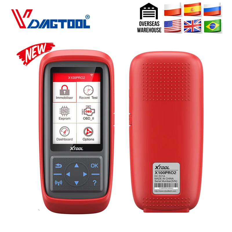 XTOOL X100 Pro2 OBD2 автоматический ключевой программист/Регулировка пробега включая EEPROM