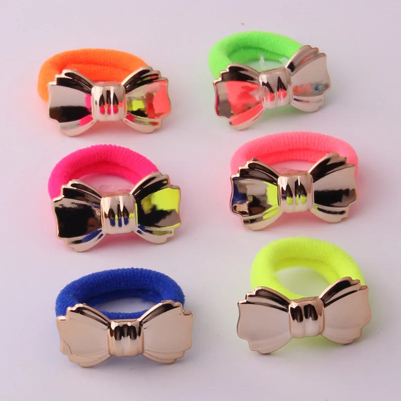 FQ027 модные милые маленькие резинки для волос высококачественные хлопковые