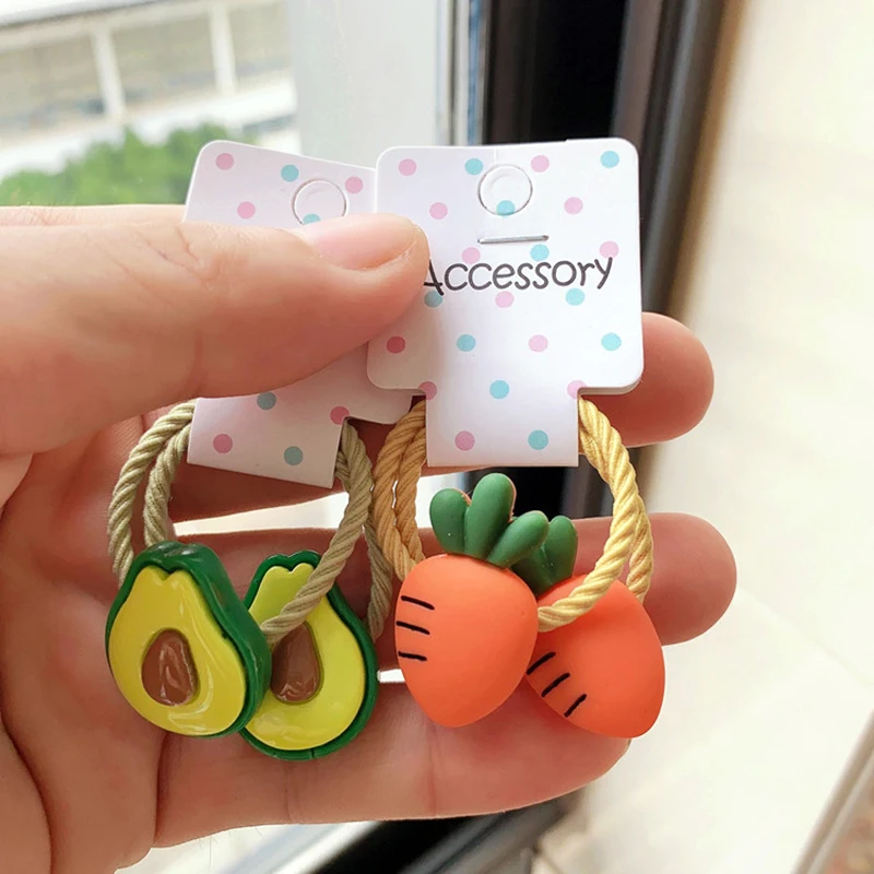 

Sweet Princess Hair Accessories Frosted Fruit Rubber Band Baby Hair Accessories Cute Princess Hair Band Fruit Hair Ring