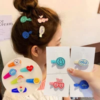 new children hairpin lovely cartoon fruit colorful sweet hair clips kids for baby side bangs clip cute emojied hair accessories