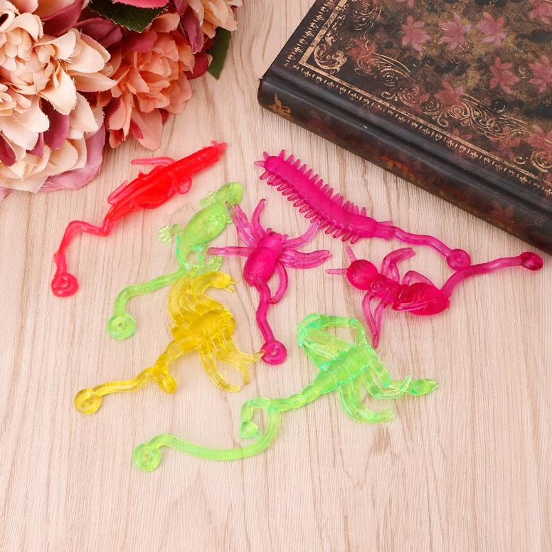 

Sticky Wacky Insect Classic Funny Kids Toy Wall Climbing Animal Doll Party Favor