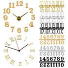 Набор кварцевых часов, фурнитура для ремонта цифровых часов с арабскими цифрами и римскими цифрами, ручной работы, 1 комплект