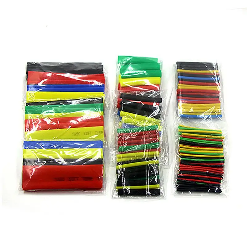 328Pcs 8 Sizes Multi Color Polyolefin 2:1 Halogen-Free Heat Shrink Tubing Tube Assortment Sleeving Wrap Tubes | Обустройство дома