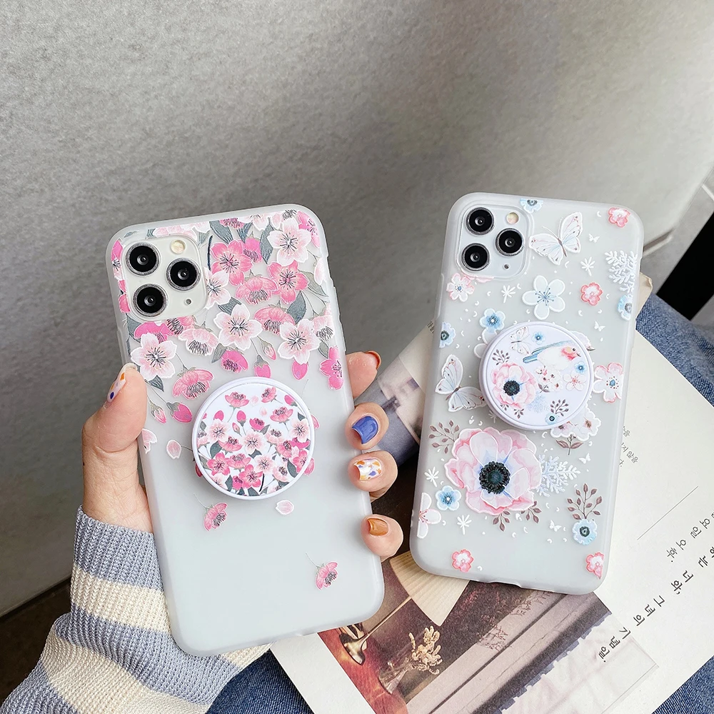 3d relief floral phone case for huawei huawei y8p mate 10 20 30 lite nova 2i 3 3e 3i 4 4e 5 5i 5t 5z pro soft girly holder cover free global shipping