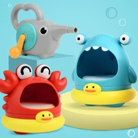 baby bath bubble toy bubble crab bubble blower bubble machine with nursery rhyme toys for infant baby children kids
