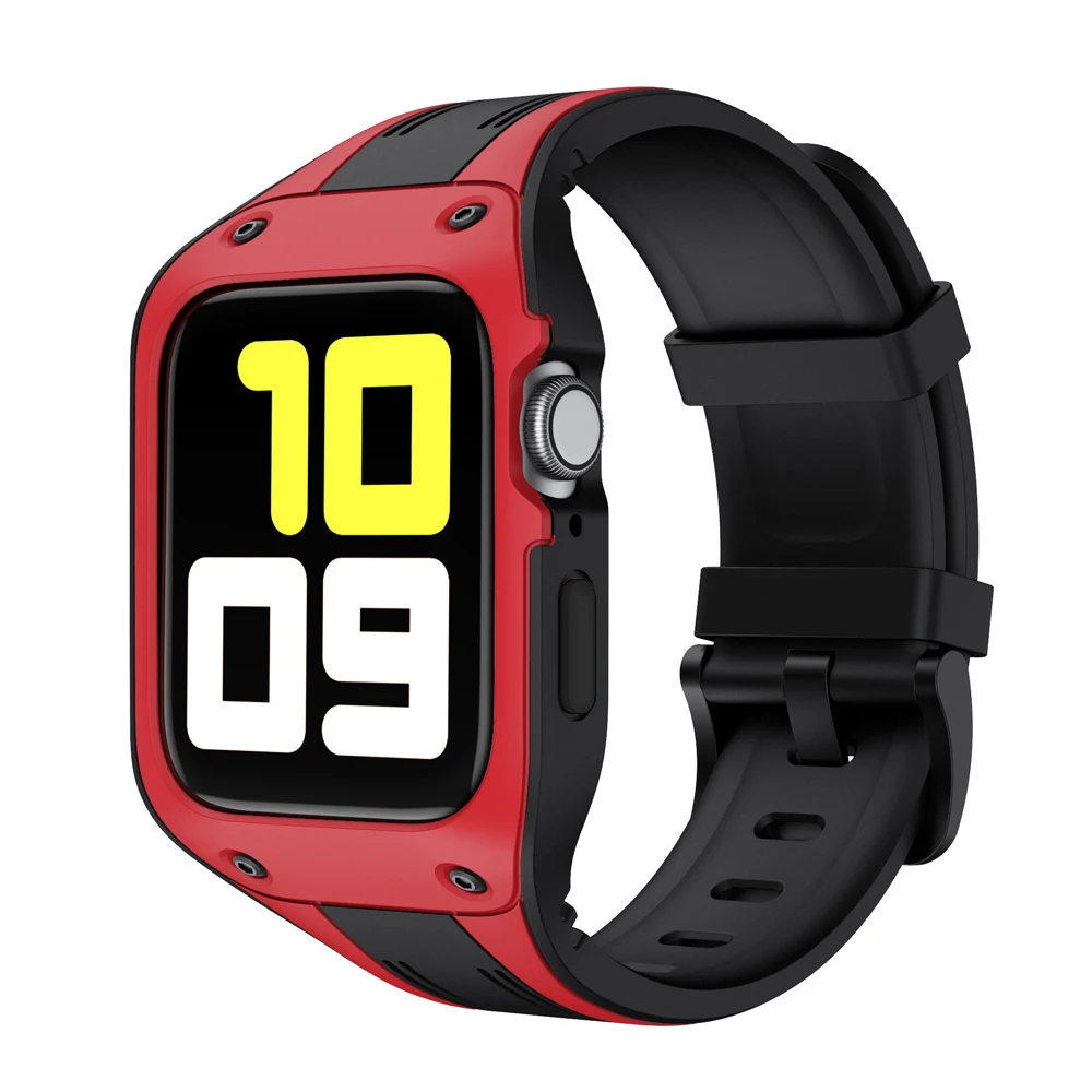 Силиконовый чехол и ремешок для Apple Watch Band 44 мм 42 браслет iWatch band apple watch series 5 4 3 2
