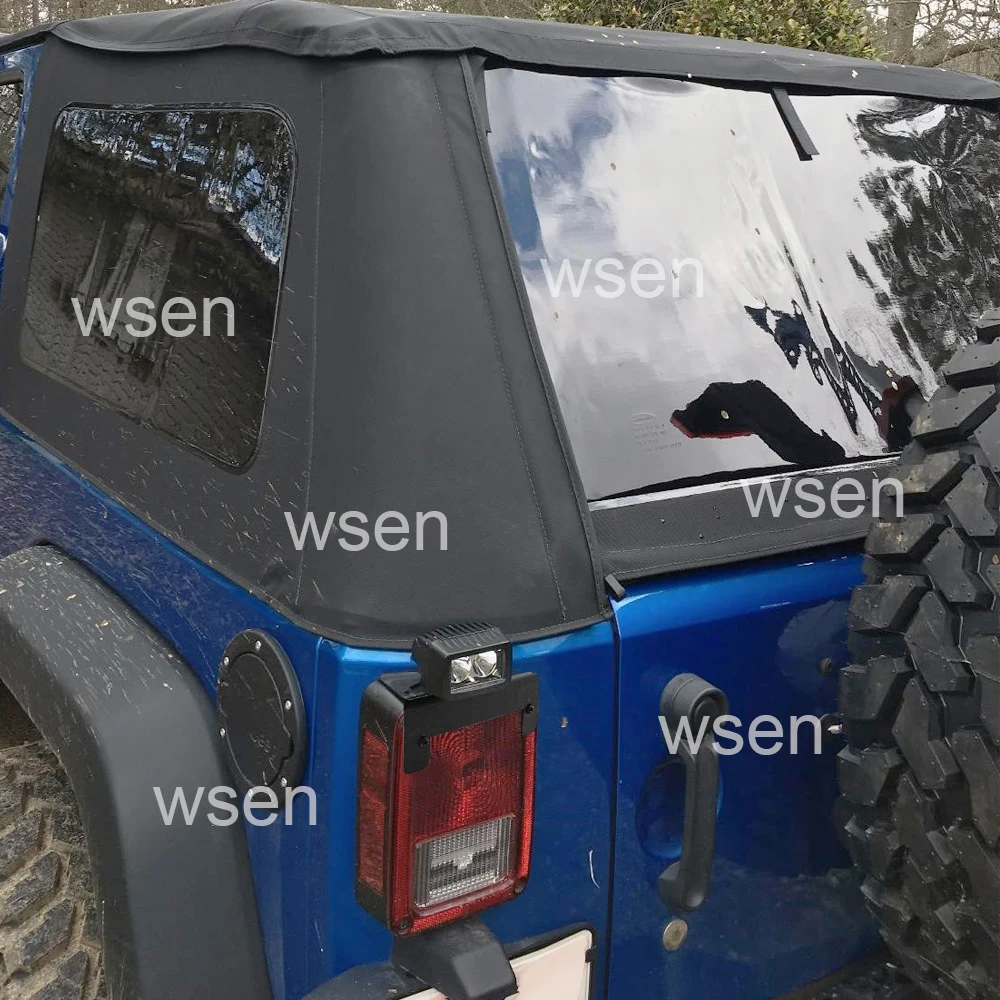 Светодиодный задний светильник, кронштейны для крепления заднего фонаря для LED Work/Pod/Cube светильник, подходит для Jeep Wrangler JK 2007-2018 от AliExpress RU&CIS NEW