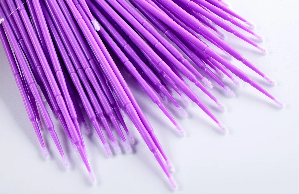 100 шт./пакет одноразовые MicroBrush ресницы человека Расширение ресницы снятия тампон микро-щётка для наращивание ресниц инструменты