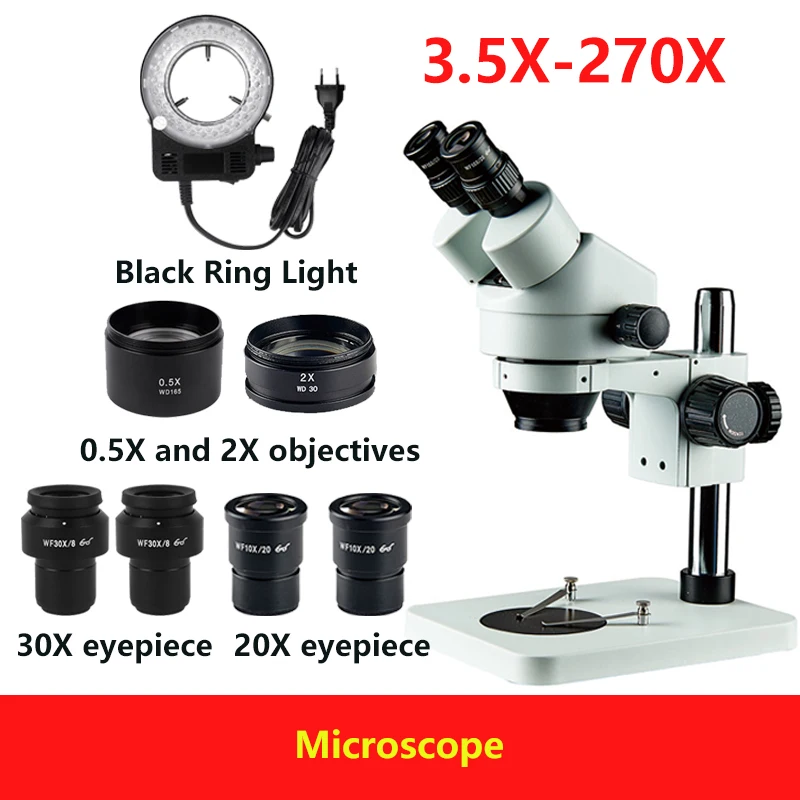 

Бинокль, стерео микроскоп, лупа 3,5x-270X светодиодный Ной подсветкой, электронный микроскоп, инструменты для ремонта ювелирных изделий/смартф...