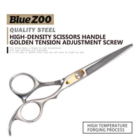 bluezoo copper high density stainless steel hairdressing salon styling hair beard hair scissors 17cm scissors hair professional