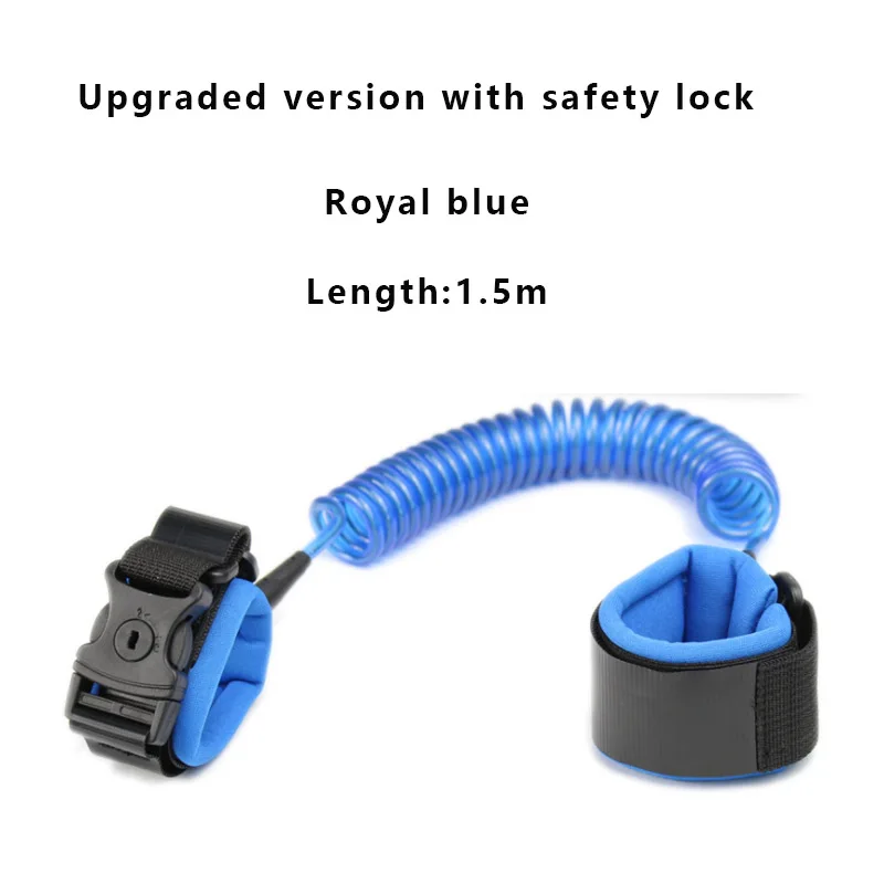 with Lock Анти-потерянный соединитель на запястье поводок для ребенка безопасности жгут бандаж для беременных веревка открытый ходьба ручной ремень браслет анти-потеря детей - Цвет: with Lock